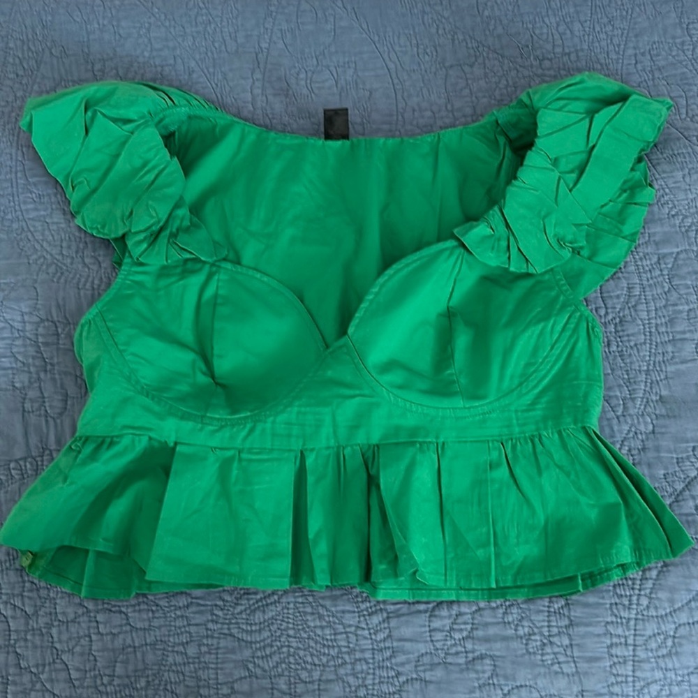 green shein top